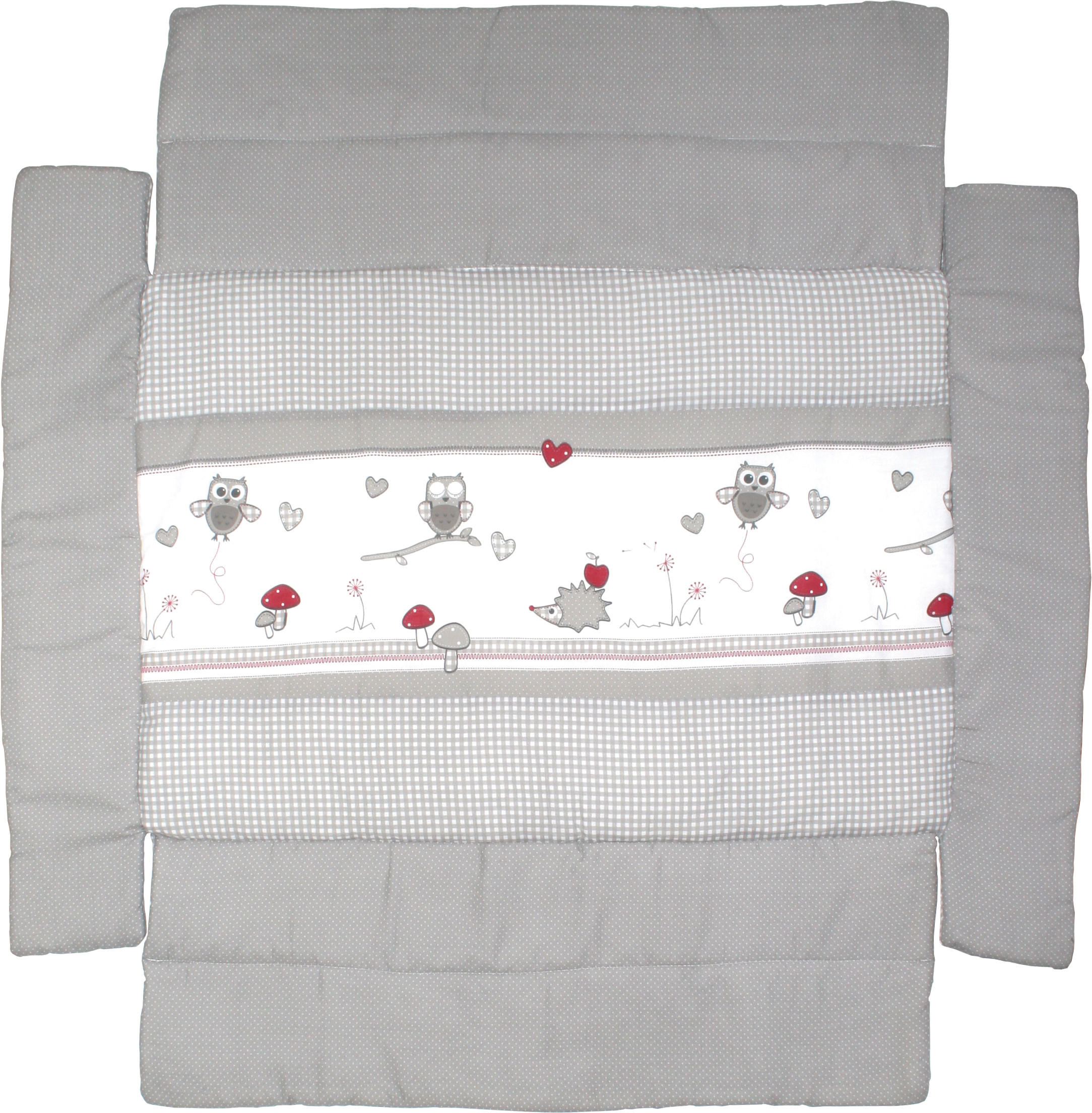 LAUFGITTEREINLAGE , Adam & Eule - Grau, Textil (96/18/96cm) - Roba