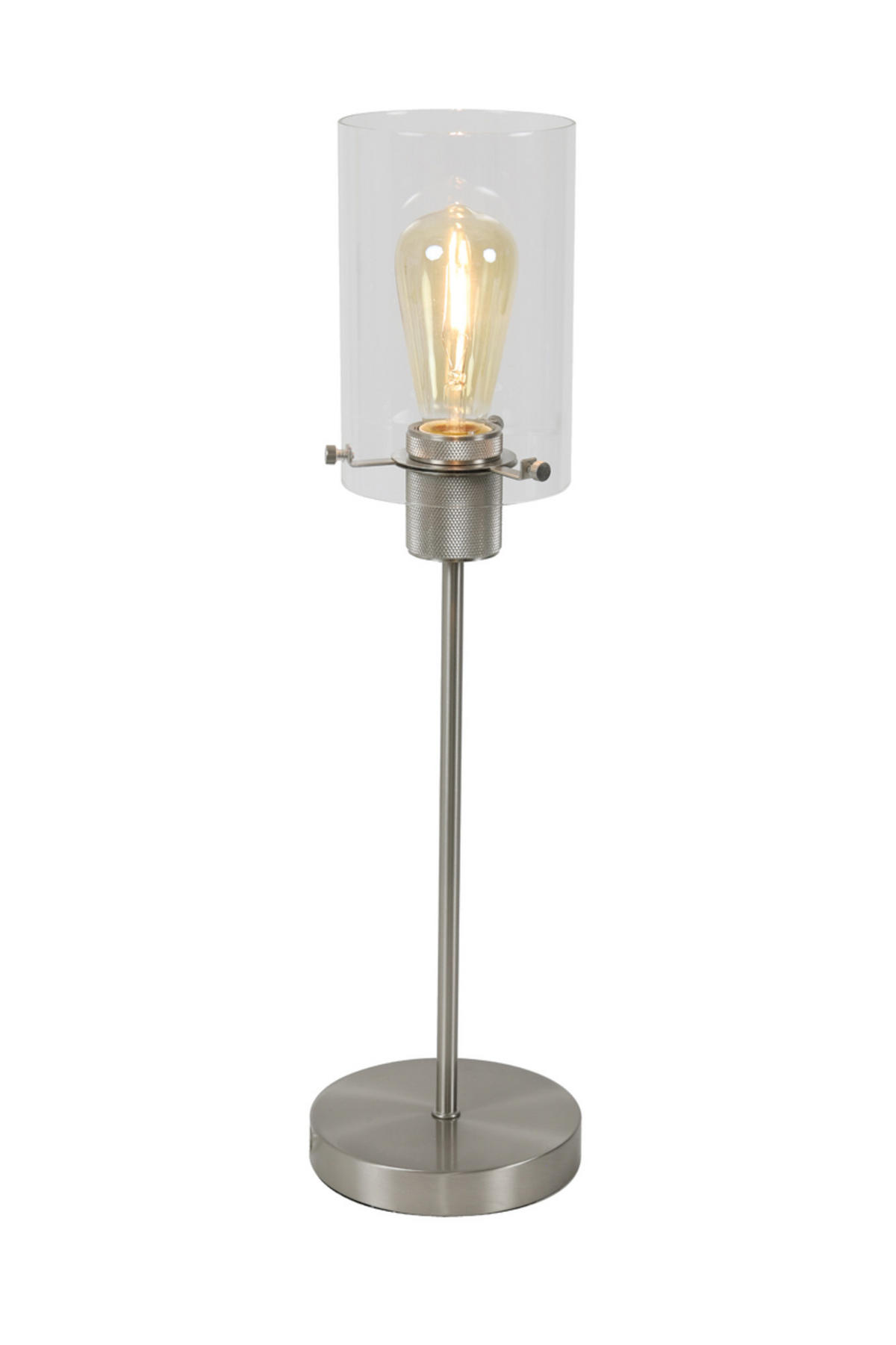 TISCHLAMPE Vancouver Silber Ø15/56,5 cm - Silberfarben, Metall (15/15/56.5cm) - Light & Living