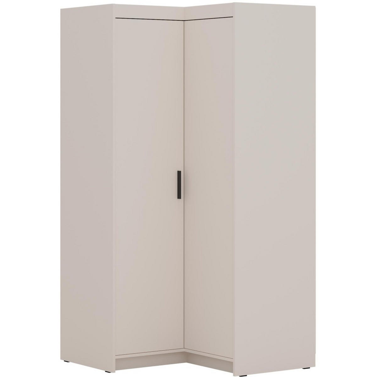ECKSCHRANK Elena mit 2 Türen, 95x95 cm, Sandbeige - Sandfarben, Holzwerkstoff (95/190.5/95cm) - Beautysofa
