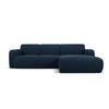 ECKSOFA rechts Molino aus Boucle dunkelblau 4 Sitzplätze - Dunkelblau, Textil (170/250cm) - Micadoni