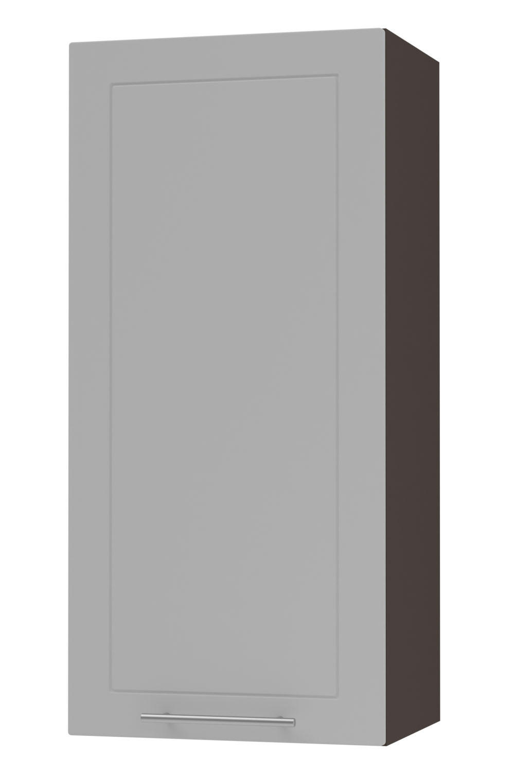 Feldmann-Wohnen Küchenhängeschrank Grau, Dunkelgrau 45x96x32.5 cm
