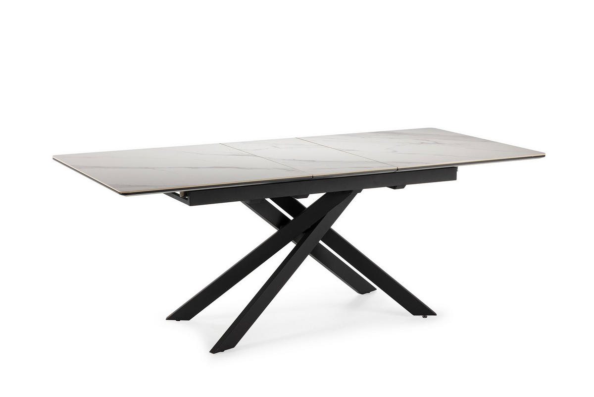 ESSTISCH Belma Weiß 160/89.5/76 cm - Weiß, Holz (160/89.5/76cm) - Drawer