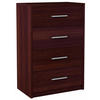 KOMMODE Bodo 4S Wenge 60/35/75 cm 4 Schubfächer - Wengefarben, Holzwerkstoff (60/75/35cm) - Matkam Möbel