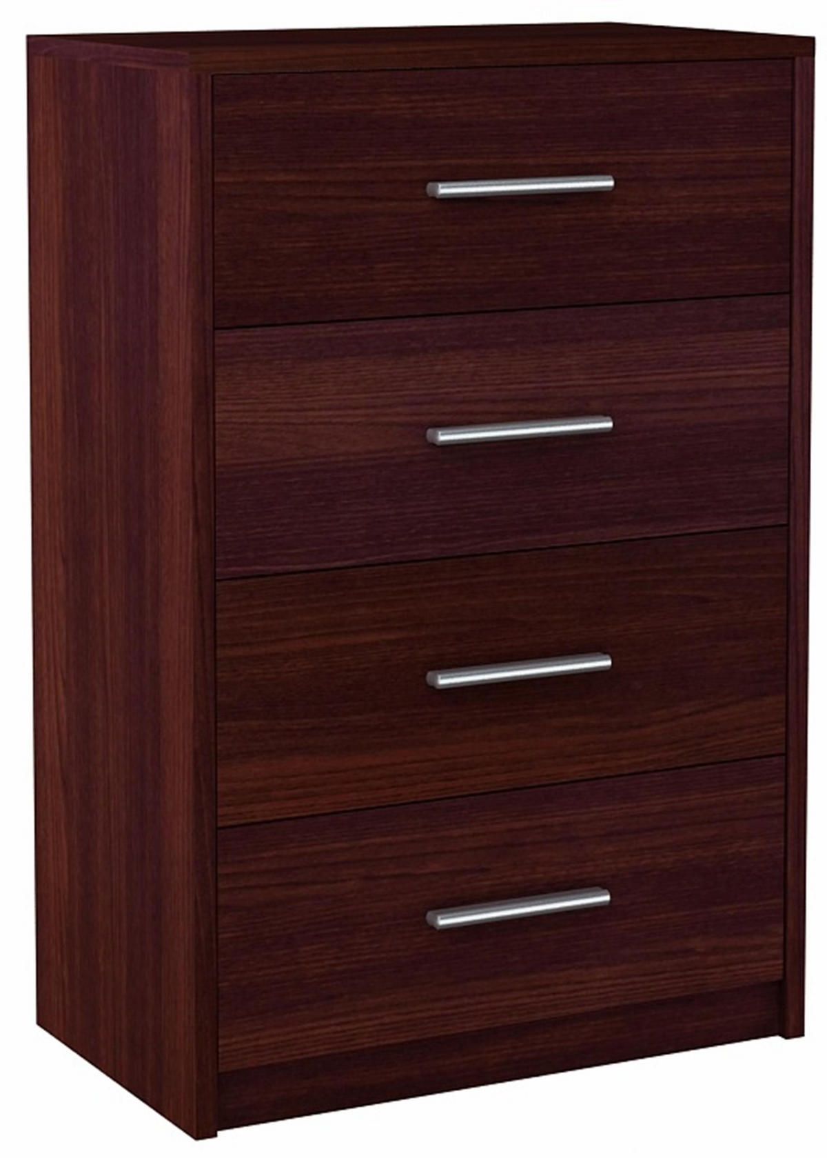 KOMMODE Bodo 4S Wenge 60/35/75 cm 4 Schubfächer - Wengefarben, Holzwerkstoff (60/75/35cm) - Matkam Möbel
