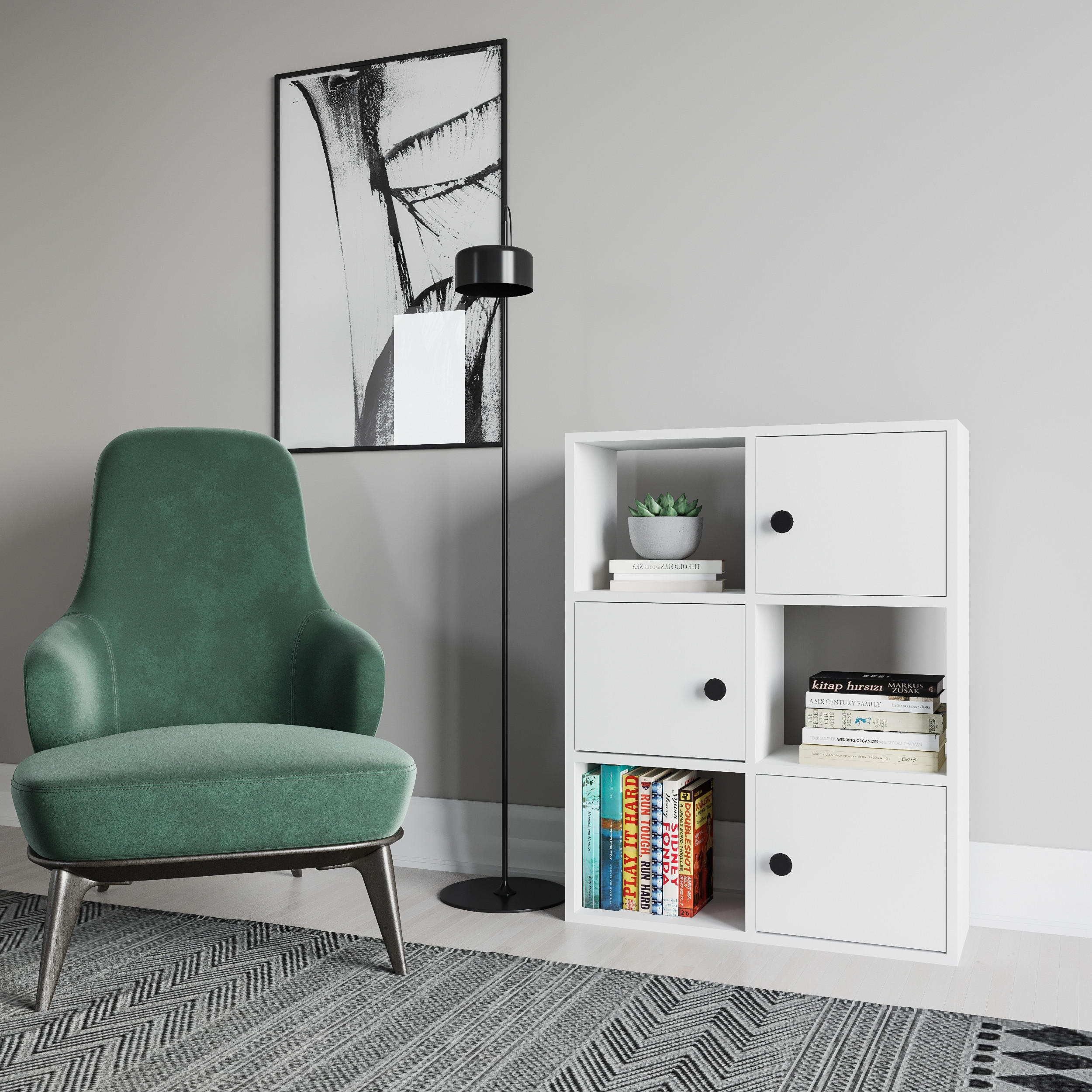 BÜCHERREGAL Tilton Weiss - Weiß, Holzwerkstoff (25/93/72cm) - Decorotika
