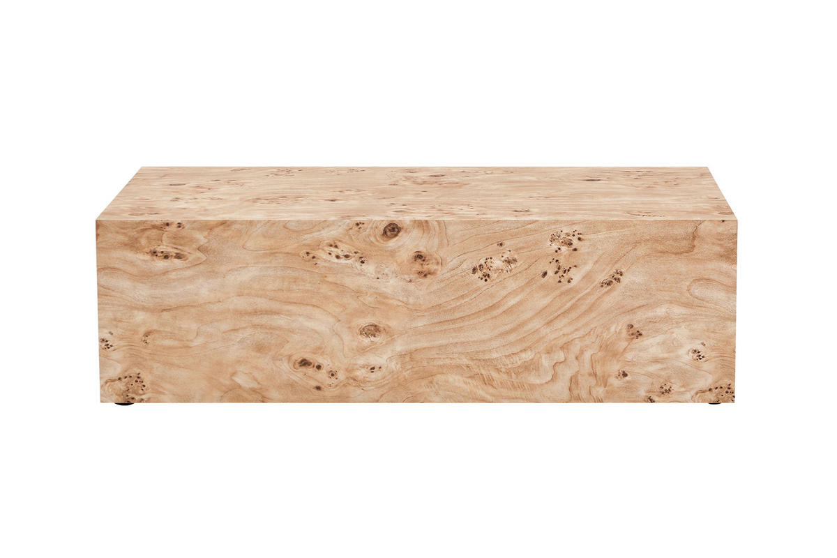 COUCHTISCH DE-37342 mit Holzoptik und stabiler Konstruktion Naturholz - Eichefarben, Holzwerkstoff (90/50/30cm) - ComfortXL
