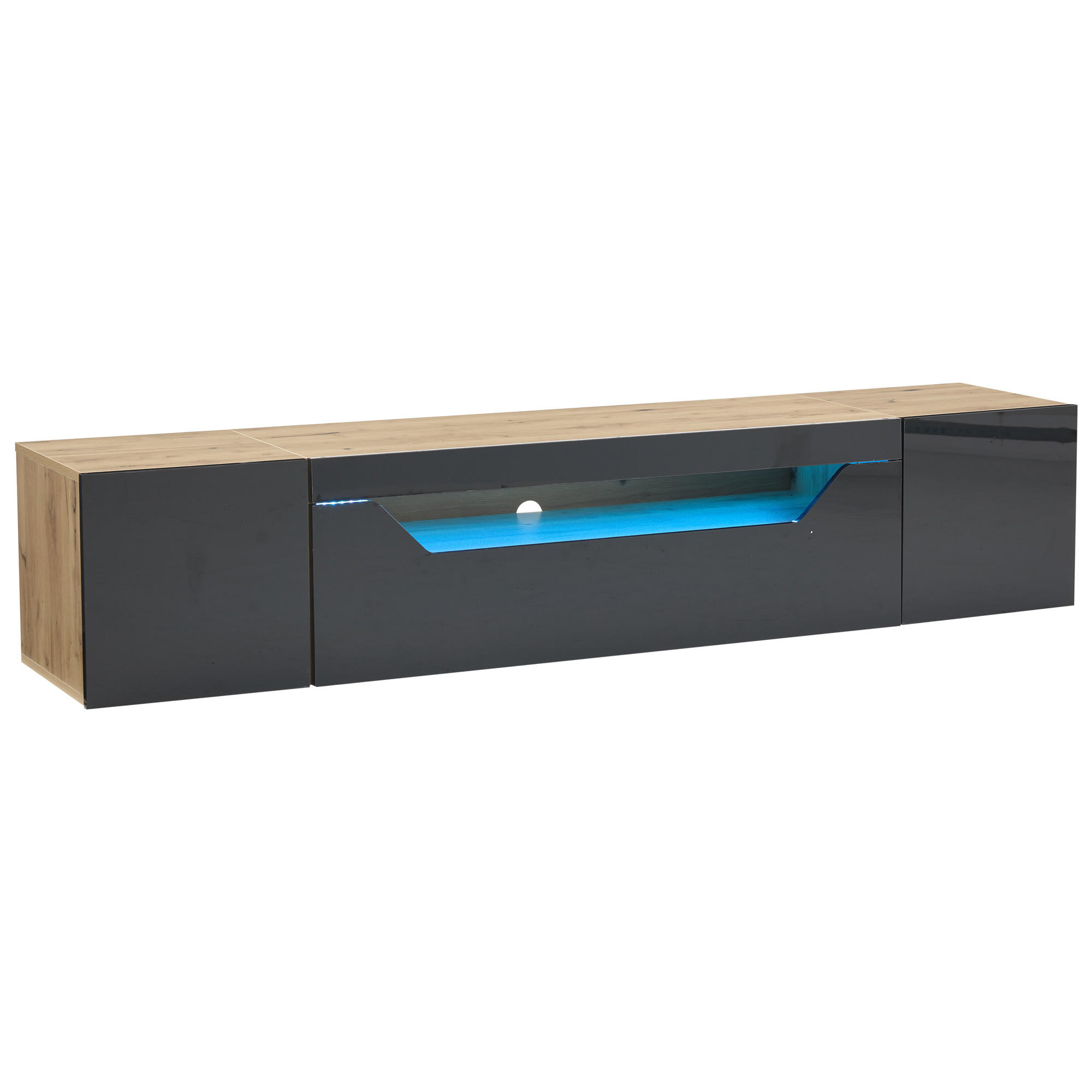 TV-ELEMENT - Beige, Holz (44.5/14/120.78cm) - Raelunyi