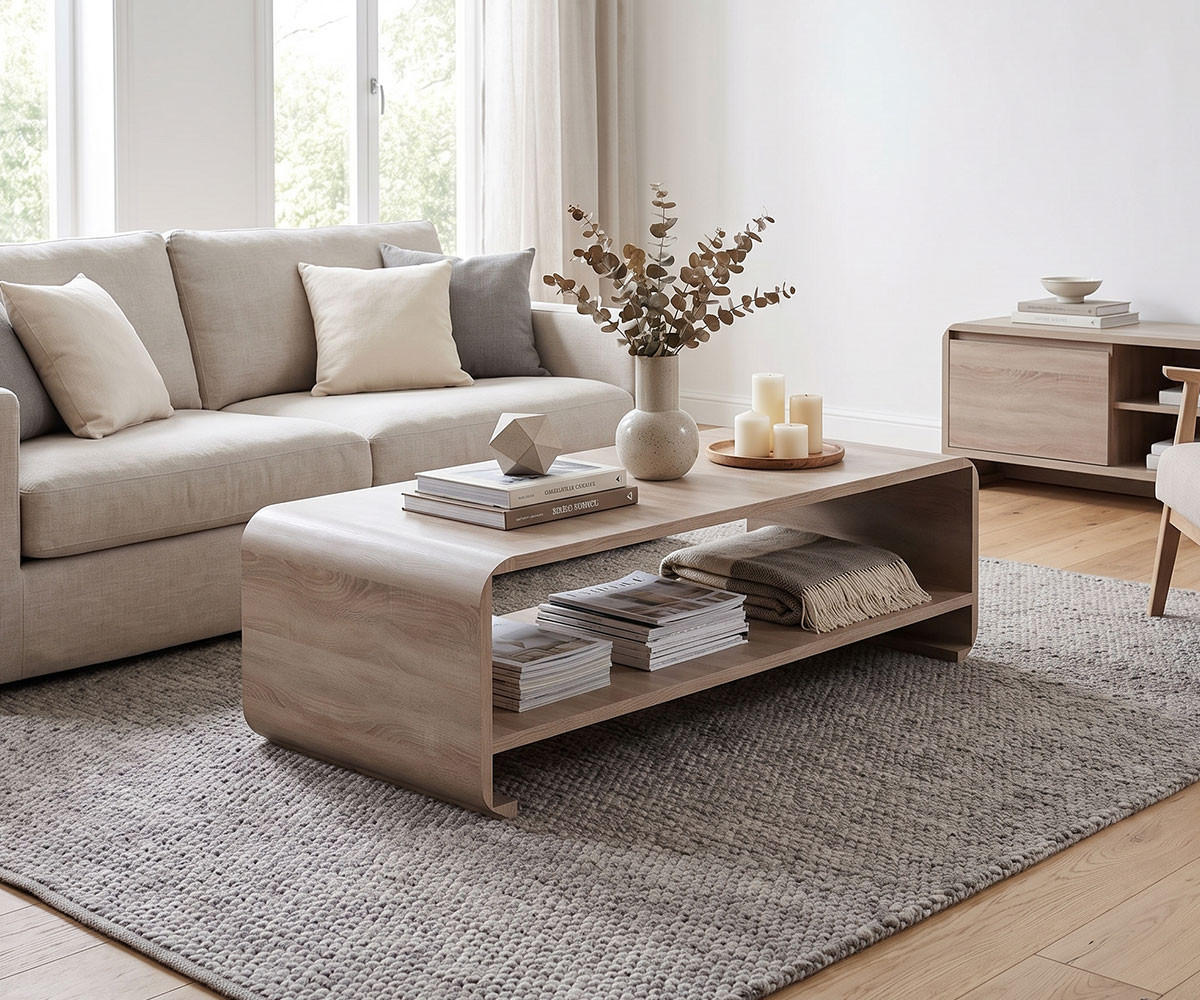 COUCHTISCH Link Sonoma Eiche 120 / 60 / 40cm - Braun, Holz/Holzwerkstoff (60/120/40cm) - Feldmann-Wohnen
