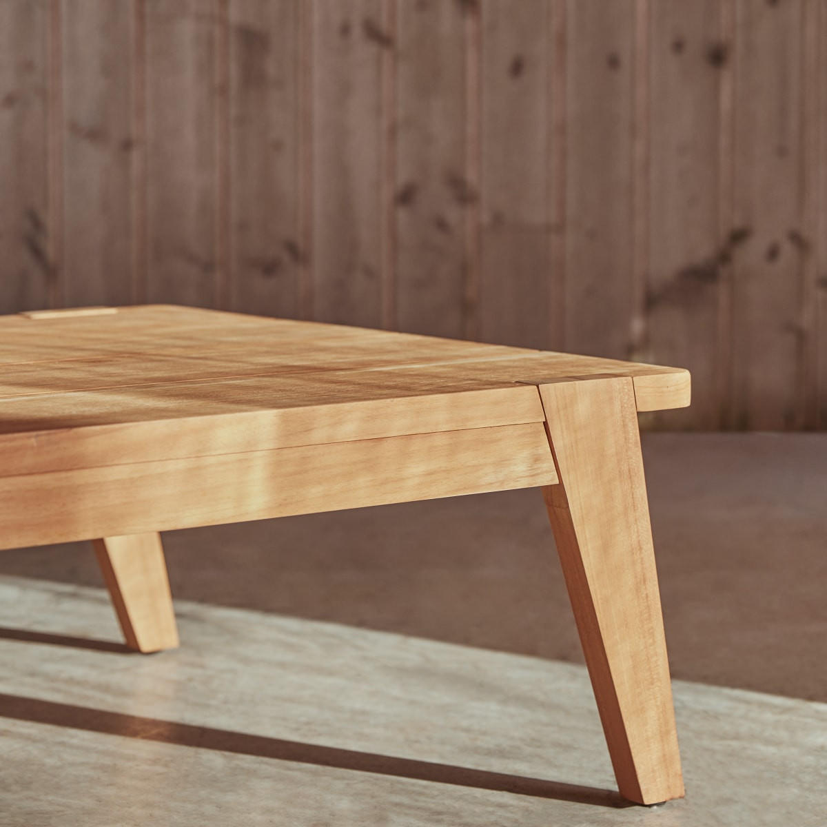 GARTEN-COUCHTISCH Olia Hellbraun aus Teak - Hellbraun, Holz (80/150/35cm) - Tikamoon