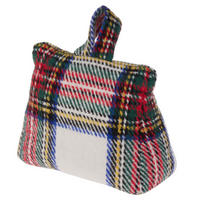 TÜRSTOPPER Kariert - Multicolor, Textil (8/17cm) - Home Styling Collection