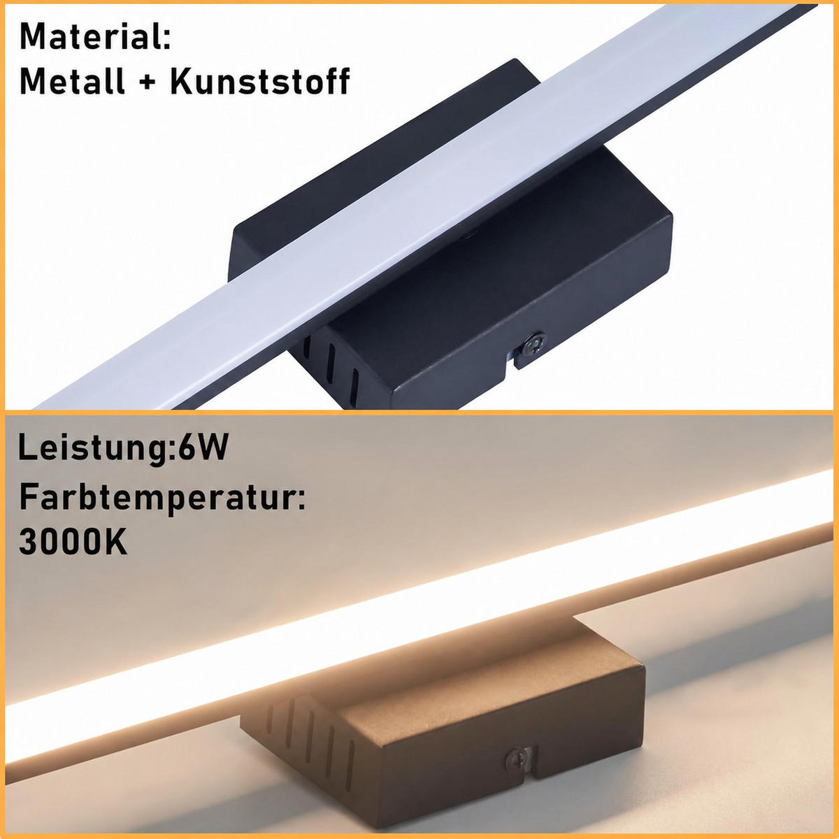 LED nástěnné svítidlo Yaskus 34,2/10/5,5 cm - černá, kov (10/5.5/34.2cm) - Nettlife