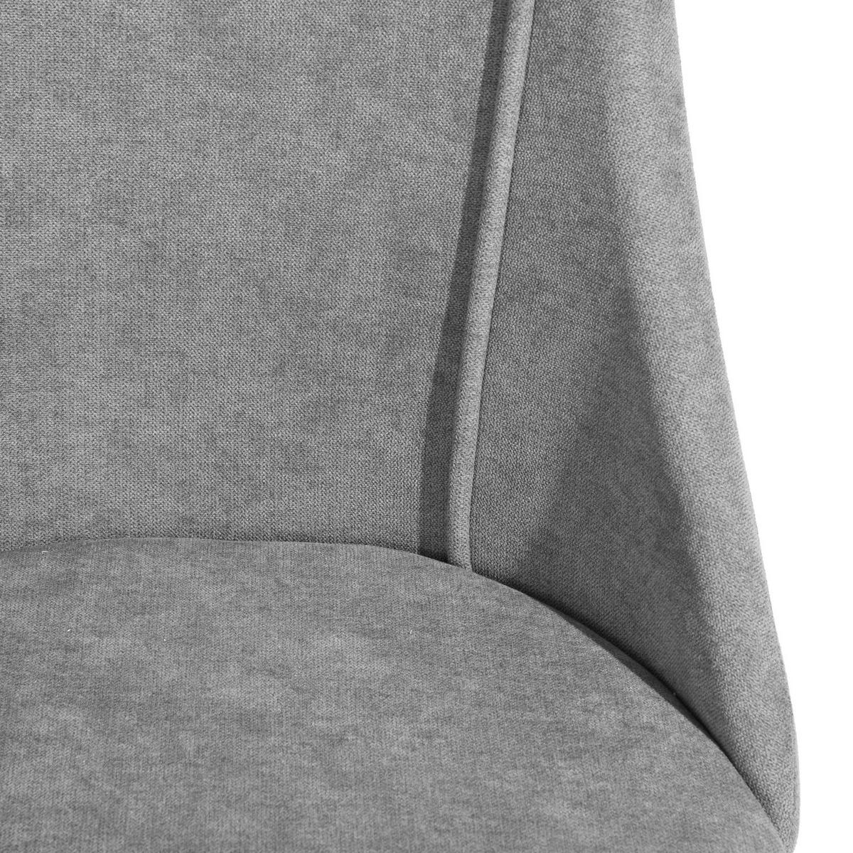 STUHL-SET 2 Stück in Stoff grau - Ahornfarben/Grau, Holzwerkstoff/Textil (56/83/55cm) - Urban Meuble