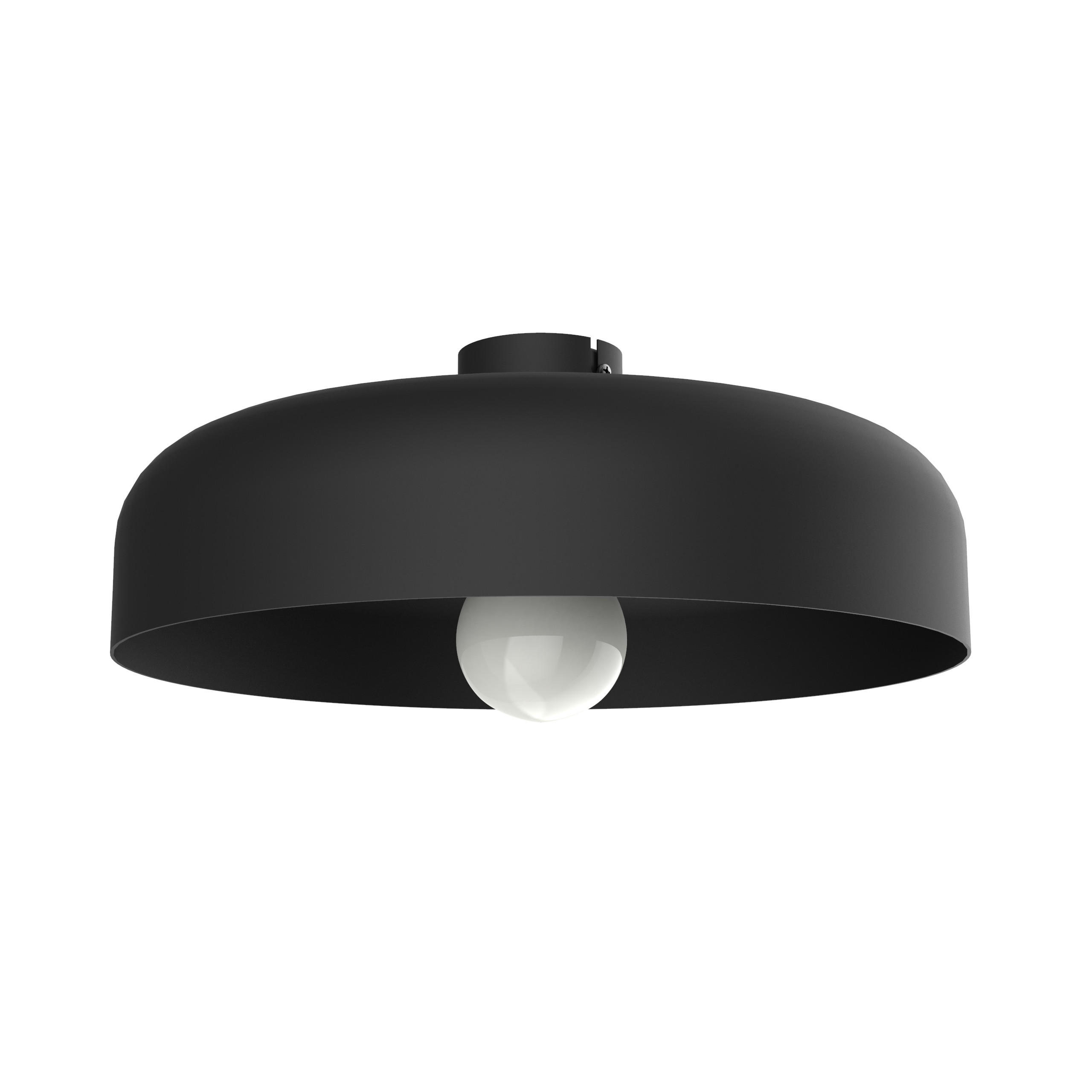 DECKENLEUCHTE - Schwarz, Metall (40/40/12cm) - Lumicom