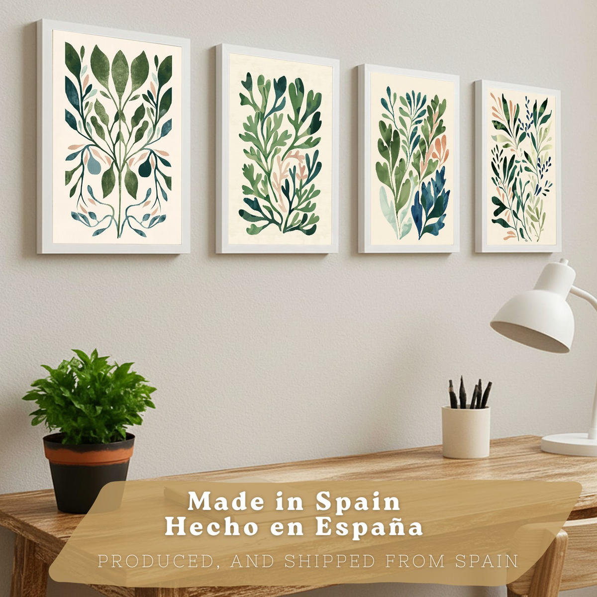 POSTER 2er-Set Wandbilder Matisse Blumen modern Wohnzimmer Deko, Schlafzimmer, Küche, Badezimmer Rahmenlos A3 - Weiß, Papier (29.7/1/42cm) - Nacnic