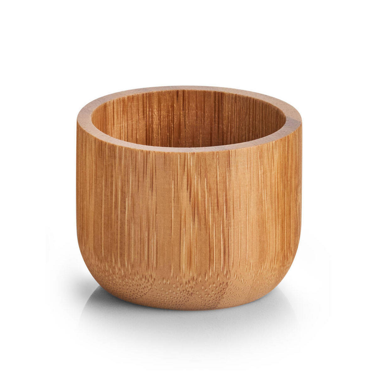 EIERBECHER Bambus, 4er-Set - Braun, Naturmaterialien (5.2/4/5.2cm)