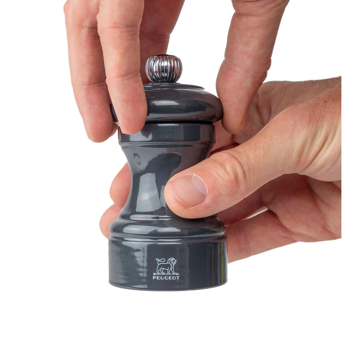 PFEFFERMÜHLE Bistro 10cm Buchenholz Schiefergrau Stahlmahlwerk - Grau, Holz (5.3/10/5.3cm) - PEUGEOT