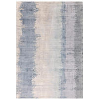 TEPPICH Moderner, handgewebter für Wohn- und Schlafzimmer GINO Blau 160 x 230 cm - Blau, Textil (160/230cm) - Novatrend