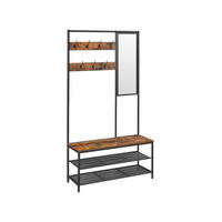 GARDEROBENSTÄNDER BERLIN - Braun, Metall (98/180/35cm) - Hansiro