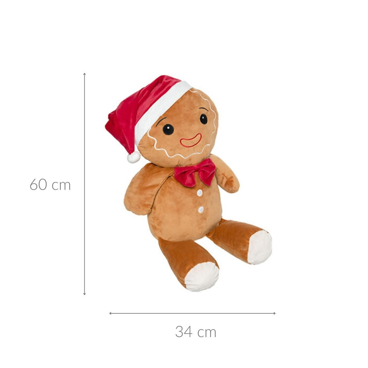 PLÜSCHTIER Lebkuchen 60 cm - Braun, Textil (32/60/34cm) - Atmosphera Createur d´interieur