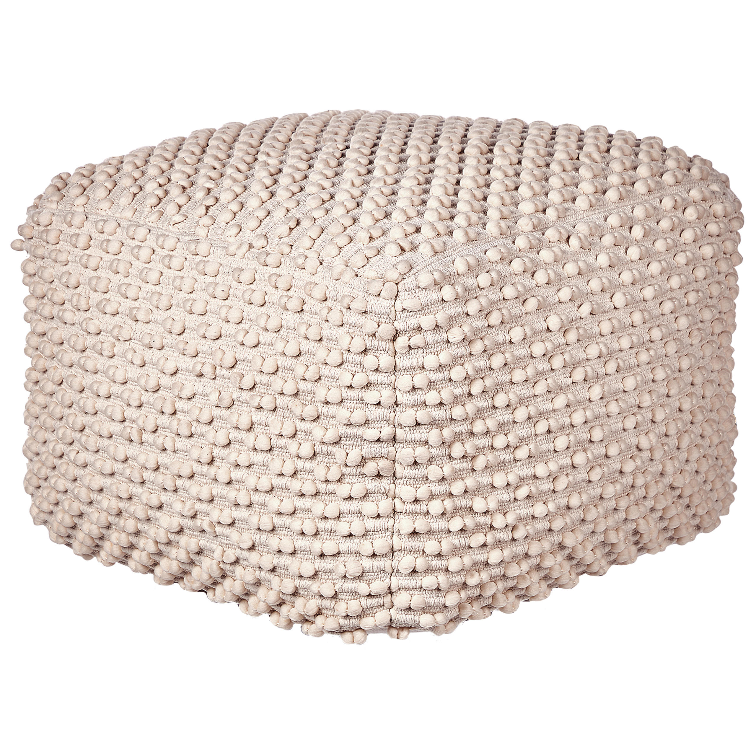 POUF Taupe Kingri - Taupe, Naturmaterialen (50/35/50cm) - Beliani