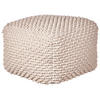 POUF Taupe Kingri - Taupe, Naturmaterialien (50/35/50cm) - Beliani