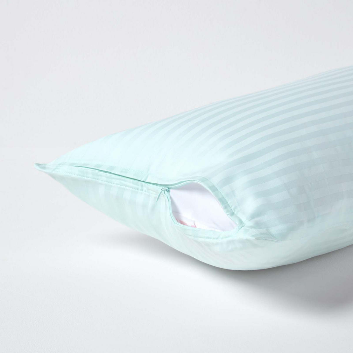 KISSENBEZUG Damast, Ägyptische Baumwolle, Fadendichte 330 - Blau, Textil (40/80cm) - Homescapes