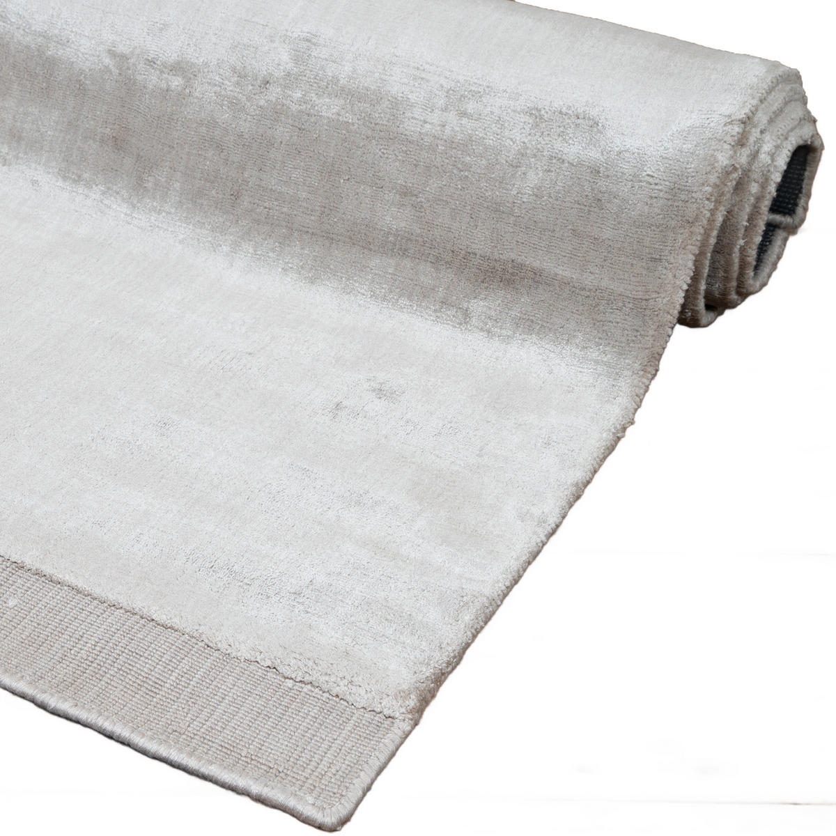 TEPPICH VISKOSE HANDGEWEBT BAMBOO 120/170 Taupe - Taupe, Naturmaterialien (120/170cm) - Consilio Concept