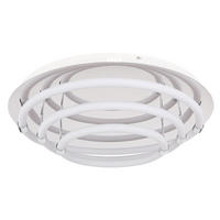 LED DECKENLEUCHTE Metall Weiß Ring-Design - Weiß, Metall (55/55/15cm) - Globo Lighting