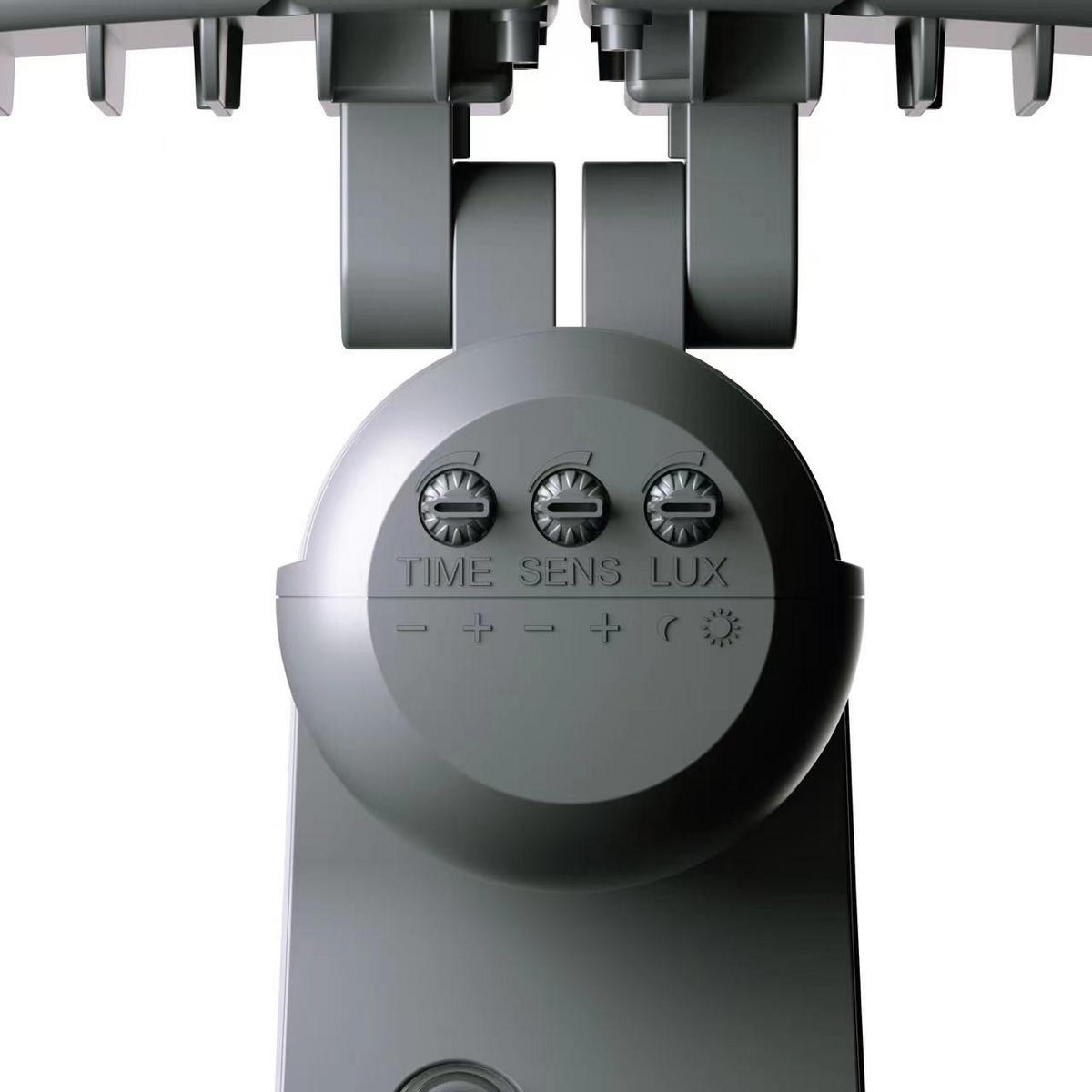 LED-SOLAR-STRAHLER - mit Bewegungsmelder und Dämmerungssensor für Innen und Außen, grau, 2er-Set - Grau, Kunststoff (15.5/24/18.2cm) - Northpoint