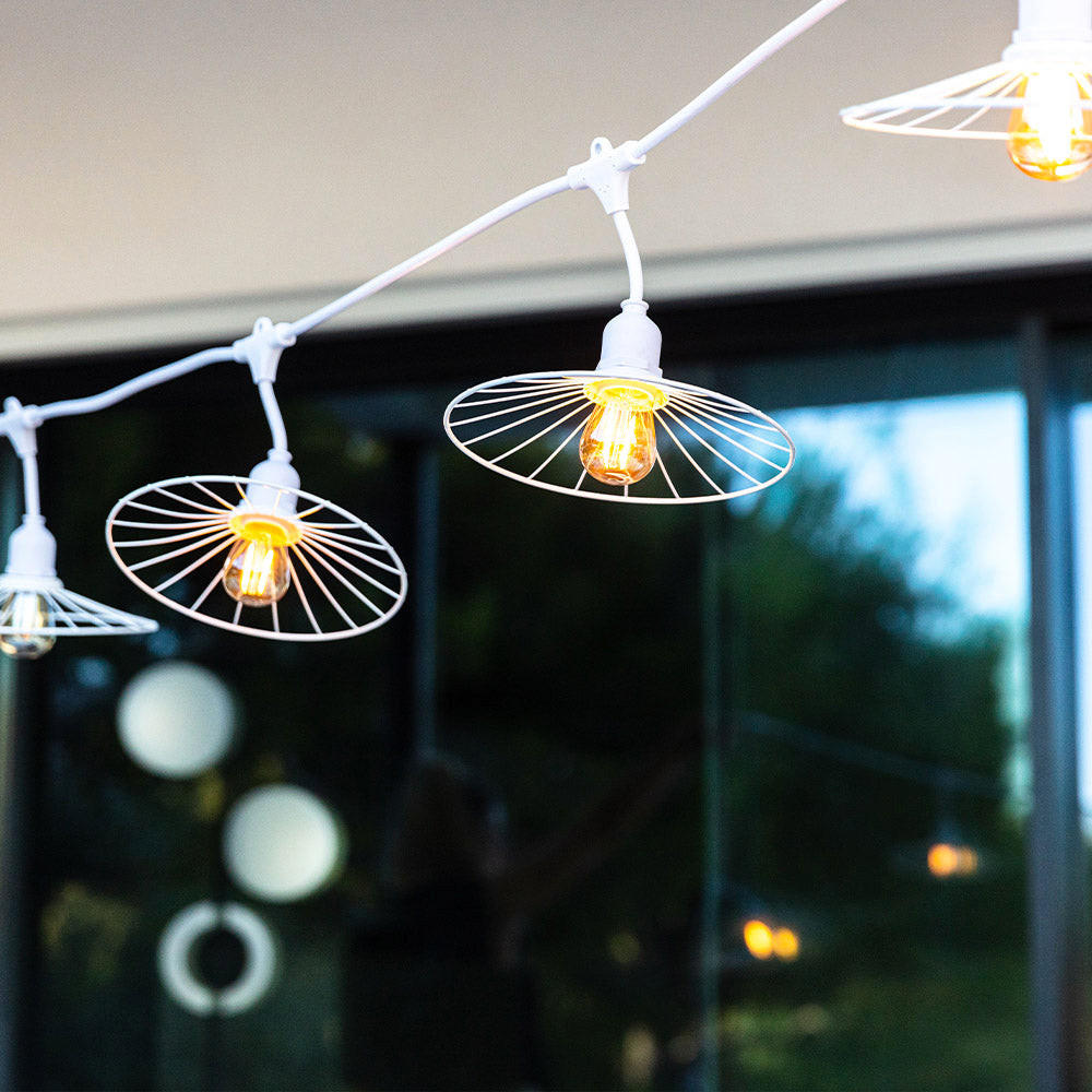 LICHTERKETTE CHIC weiß - Weiß, Metall (600cm) - Lumisky
