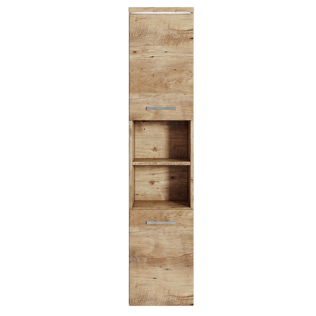 BADEZIMMERSCHRANK Paso mit 2 Türen Kastanien Eiche - 35 x 35 x 160 cm - Kastanienfarben/Eichefarben, Holz (35/160/35cm) - Badplaats