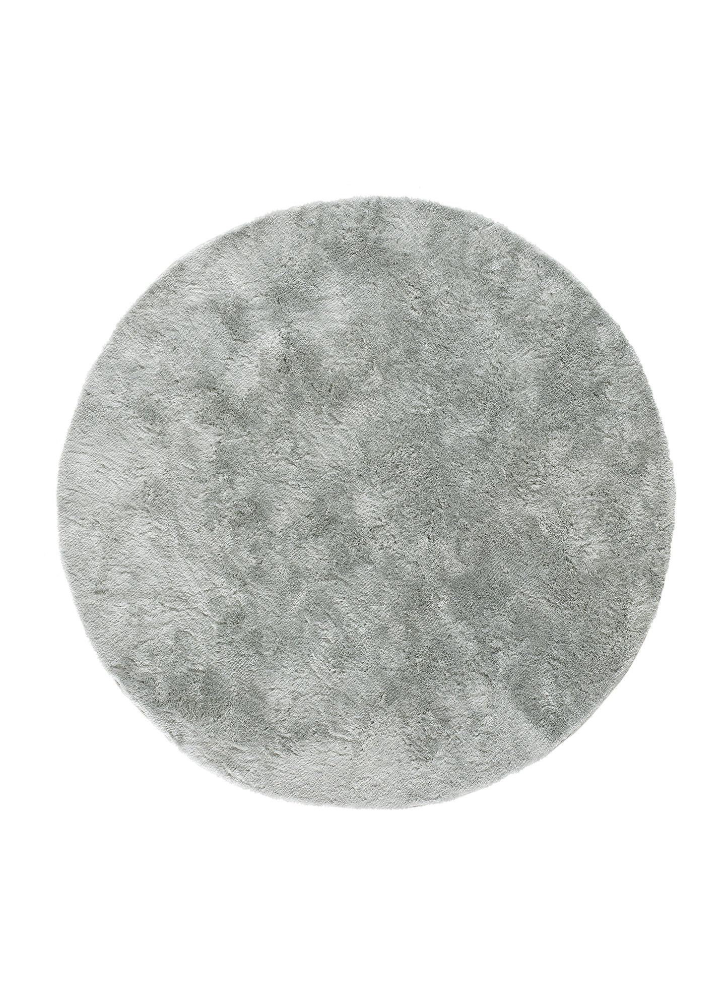 Atticgo Hochflorteppich Silber 120x120 cm
