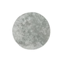 HOCHFLORTEPPICH Silber Roma 120/120 cm - Silberfarben, Kunststoff/Textil (120/120cm) - Atticgo