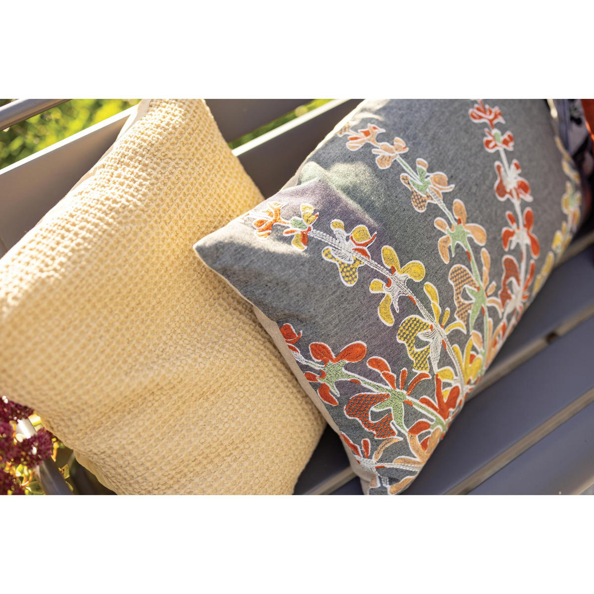 KISSEN Maia sandfarbe 45 x 45 cm - Hellgelb, Textil (45/45cm) - Vivaraise