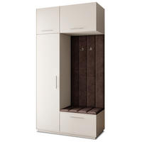 GARDEROBENSCHRANK REMA 120/240/60 cm Modern Garderobe-Set Kaschmir - Kaschmir/Braun, Holzwerkstoff (120/240/60cm) - MASSENO