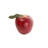 CHRISTBAUMSCHMUCK Apfel Rot 10cm (Glas / 1 Stk.) - Rot, Glas (10/10/10cm) - Krebs Glas Lauscha