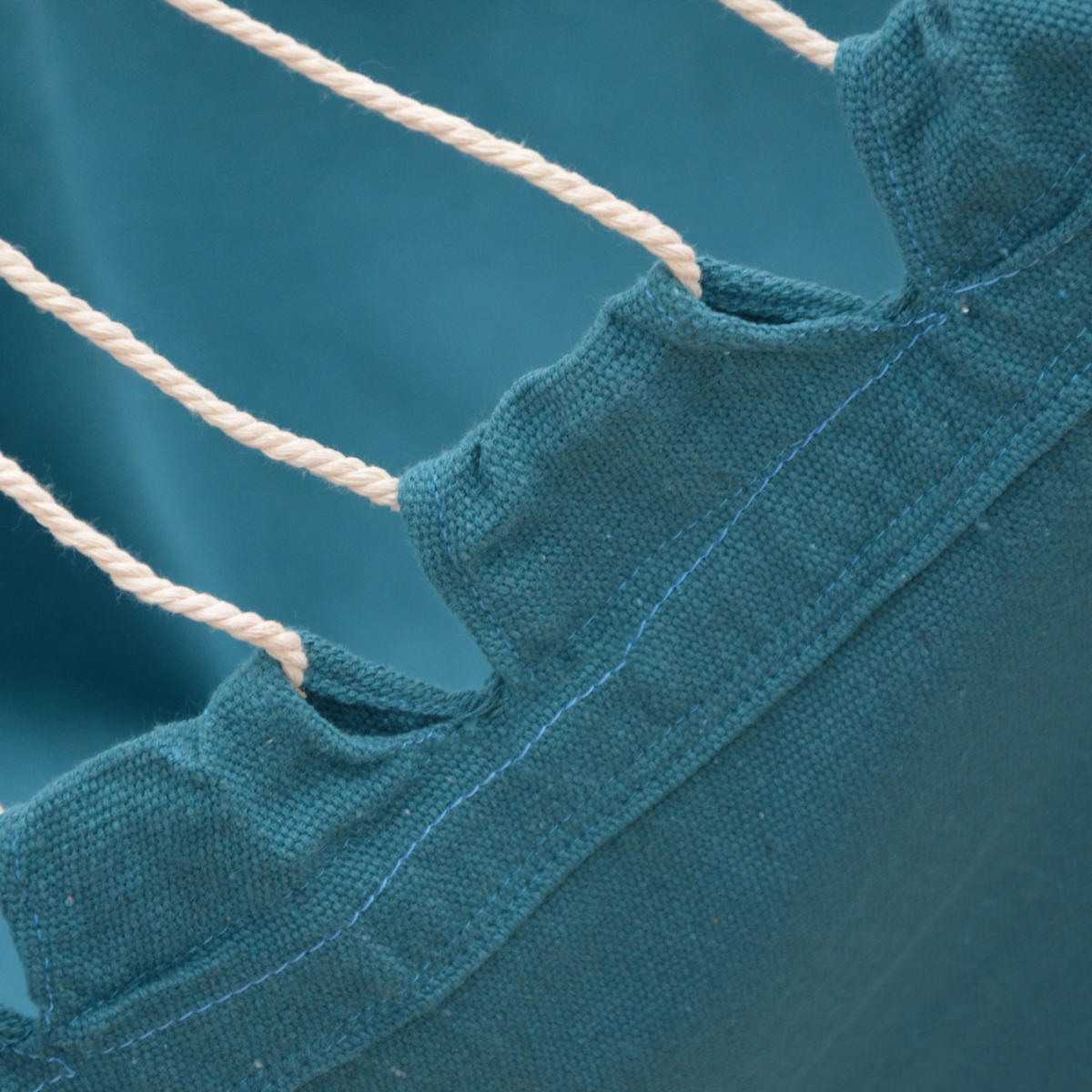 XL HÄNGESESSEL 155/125 cm Belastbar bis 100kg Petrol - Blau, Textil (125/140/155cm) - Amanka