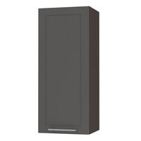 KÜCHENHÄNGESCHRANK Kvantum W4/40 Graphit Matt / Lava Matt 40 / 32,5 / 96cm - Dunkelgrau/Graphitfarben, Holz/Holzwerkstoff (40/96/32.5cm) - Feldmann-Wohnen