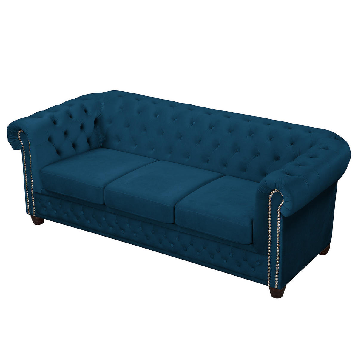 3-SITZER SOFA - Blau, Textil (203/72/86cm) - home24