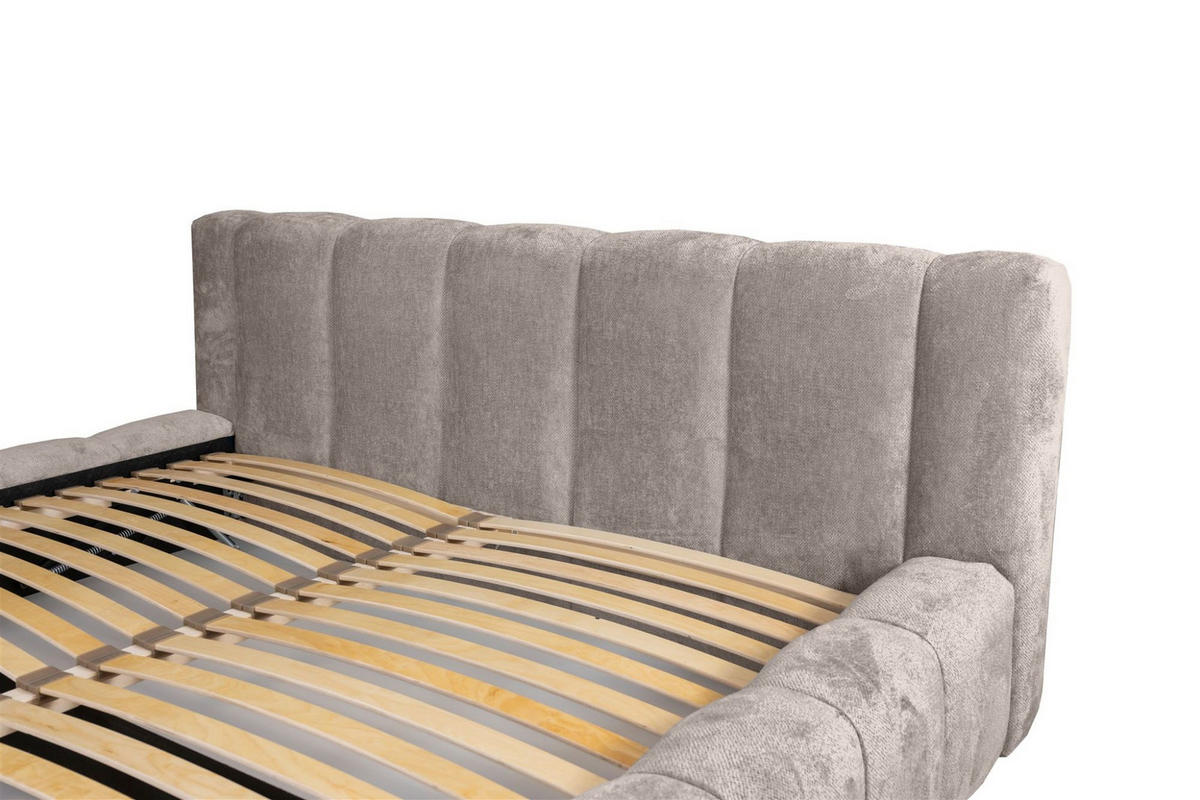 POLSTERBETT Hailey In Tender Way - Beige, Holzwerkstoff/Textil (160/200cm) - Fun Möbel