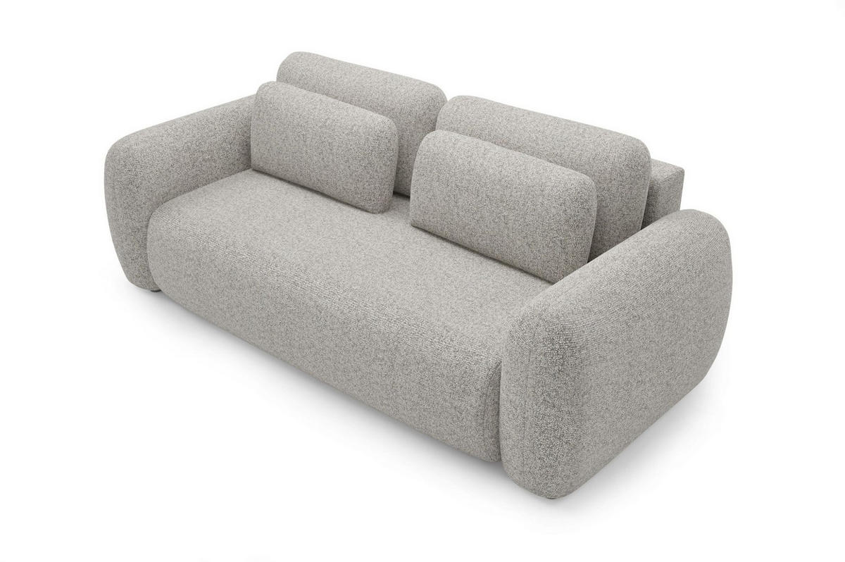SCHLAFSOFA Gaston - Greige, Holzwerkstoff/Textil (266/95/110cm) - Fun Möbel