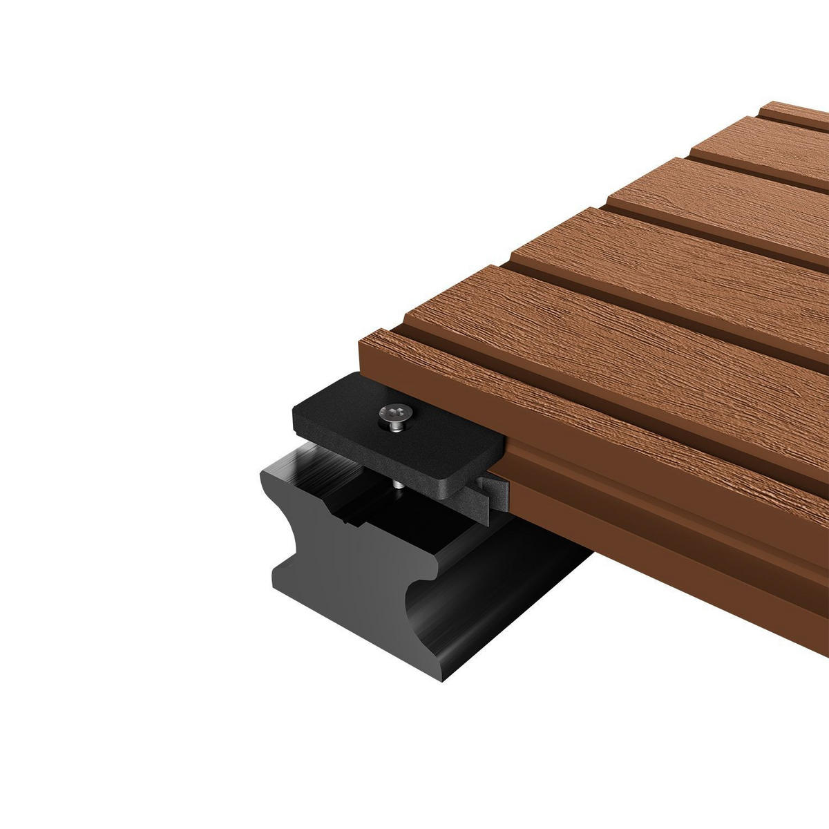 TERRASSENDIELEN WPC Teak 30 m² - Teakfarben, Kunststoff (220/14.6/2.5cm) - Juskys