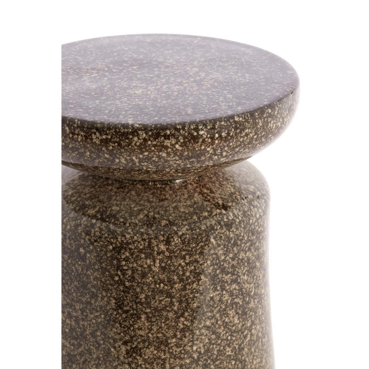 BEISTELLTISCH Kotor Braun 33.5/33.5/45 cm - Braun, Keramik (33.5/33.5/45cm) - Light & Living