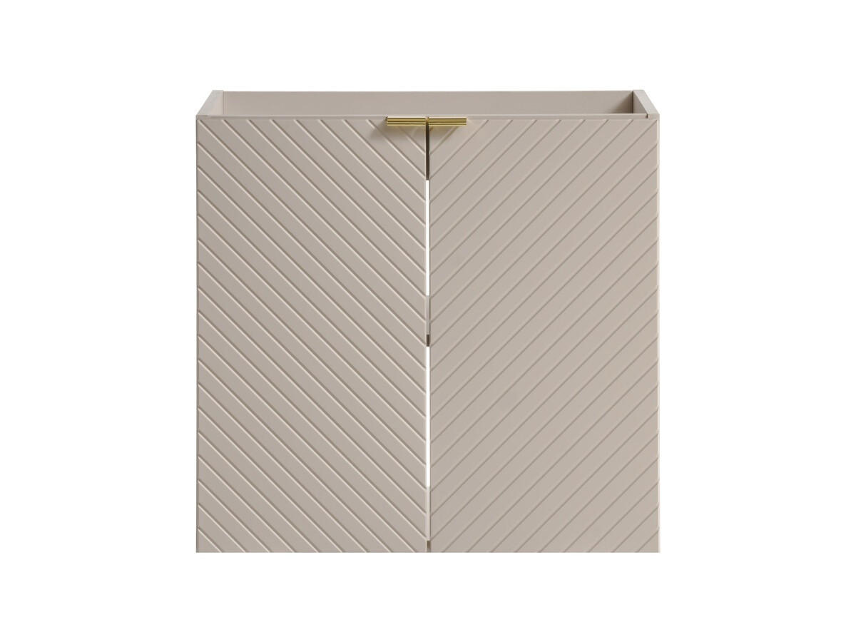 WASCHTISCHUNTERSCHRANK 4Teile - Viva Cashmere V BM275 in Kaschmir Matt/ Evoke Eiche - Kaschmir, Holz (140/57/40cm)