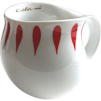 KAFFEEBECHER Drops red - Rot/Goldfarben, Keramik (0.28L) - Luigi Colani Porzellan
