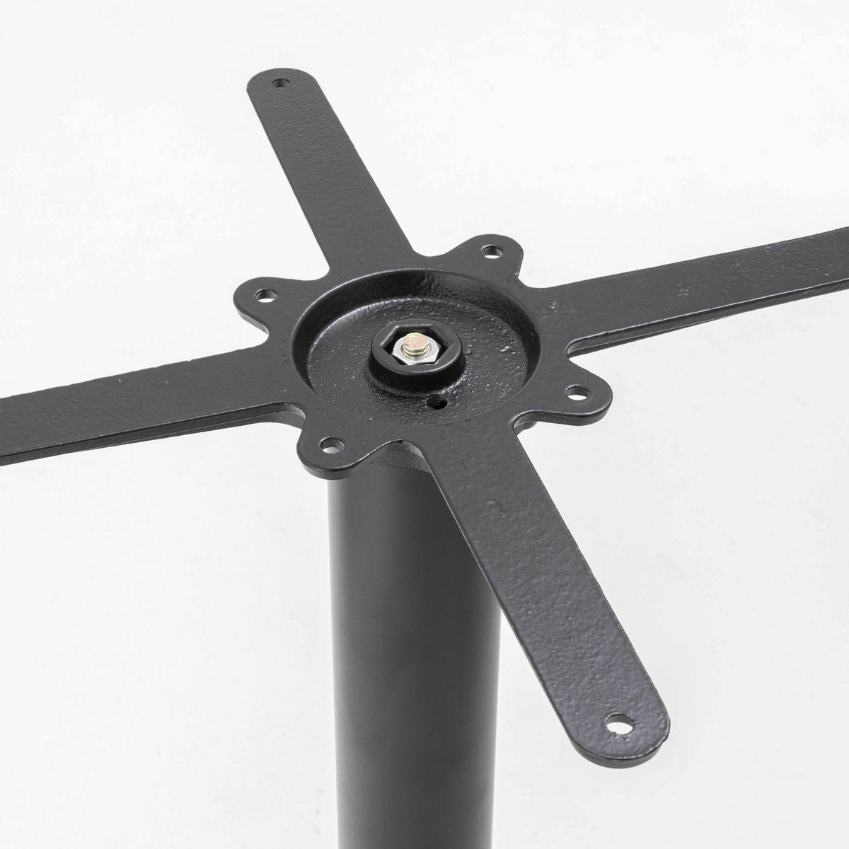 ESSTISCH, Terrazzo - Weiß, Metall (60/2.5/72cm) - Oviala