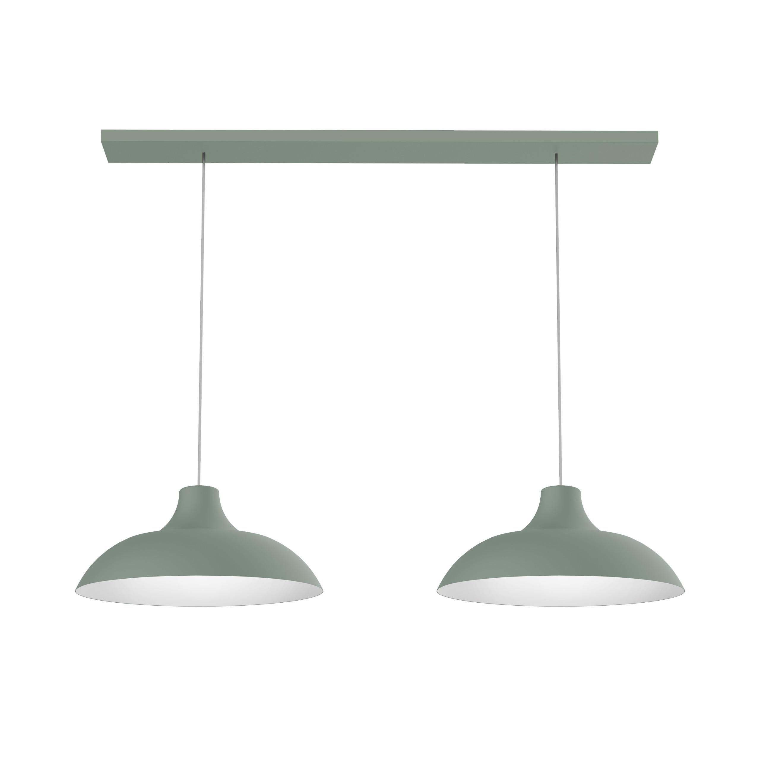 HÄNGELEUCHTE - Grün, Metall (30/30/15cm) - Lumicom