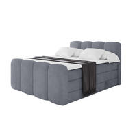 BOXBETT mit Matratze H3|H4 - NINA-Z KING - 160x200 cm - Grau - Anthrazit, Holzwerkstoff (160/200cm) - ALTDECOR