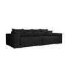 SCHLAFSOFA Couch Elstra Schwarz - Schwarz, Textil (300/97/140cm) - Fedve