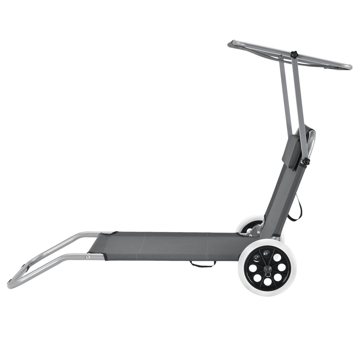 SONNENLIEGE Falun - Anthrazit, Metall (62/60/146cm) - casa.pro